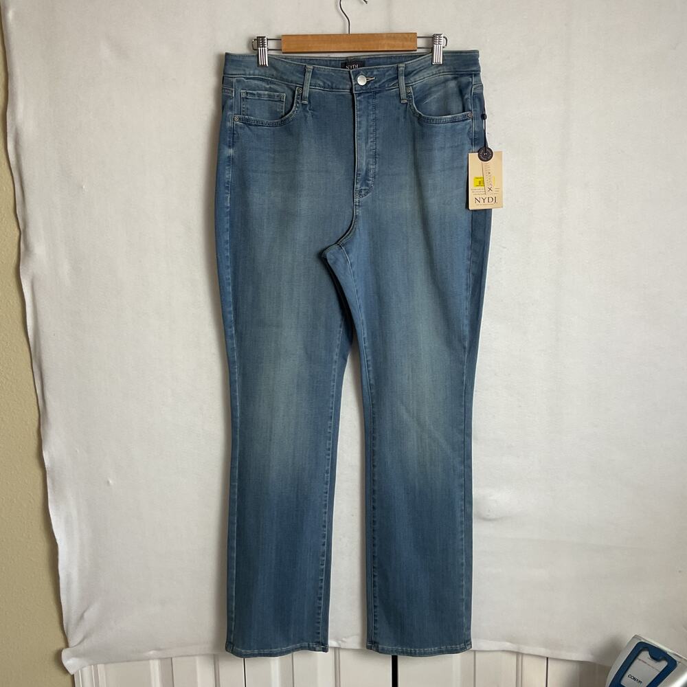 NYDJ Lovesick Slim Bootcut Sure Stretch Medium Wash 14W NWT - Picture 2 of 13